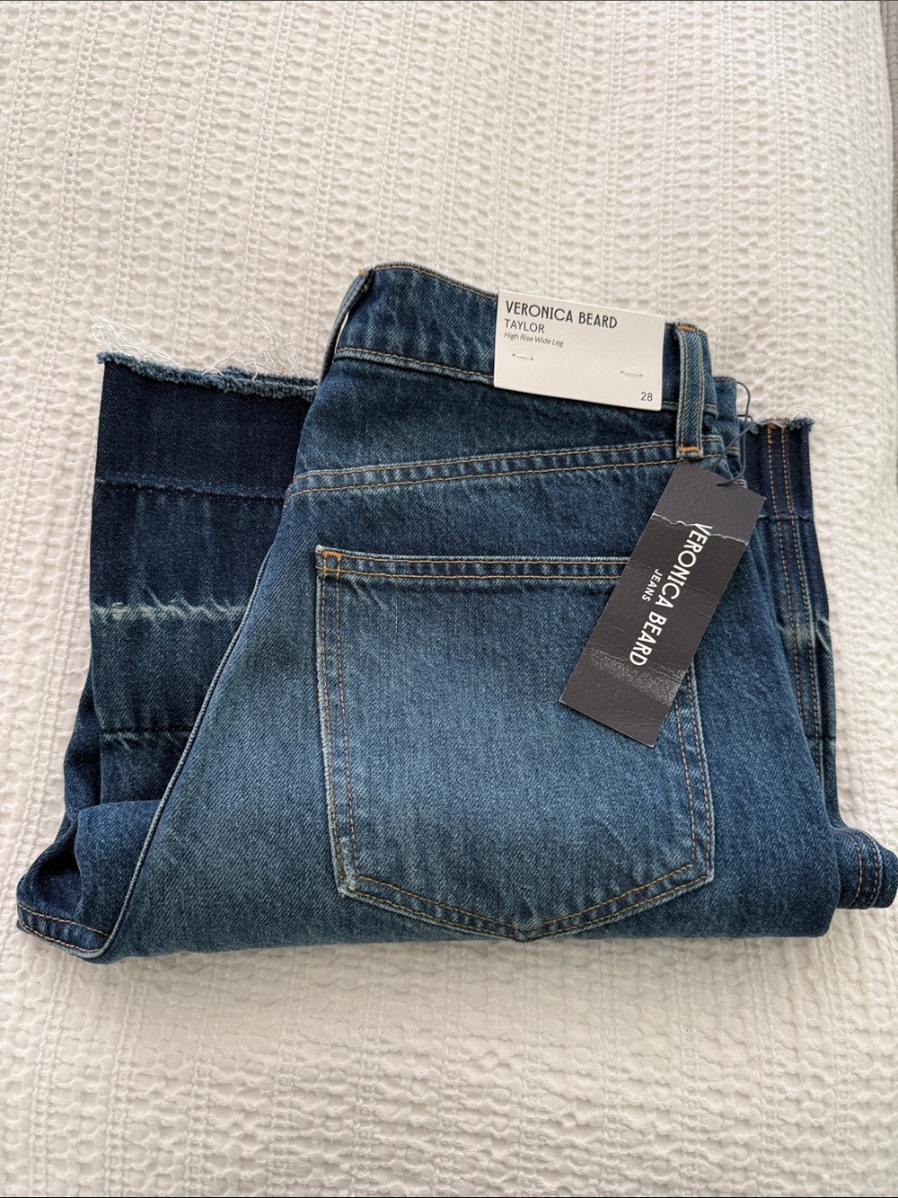 VERONICA BEARD Taylor Wide-Leg in City Blast Size 28 - Picture 3 of 8